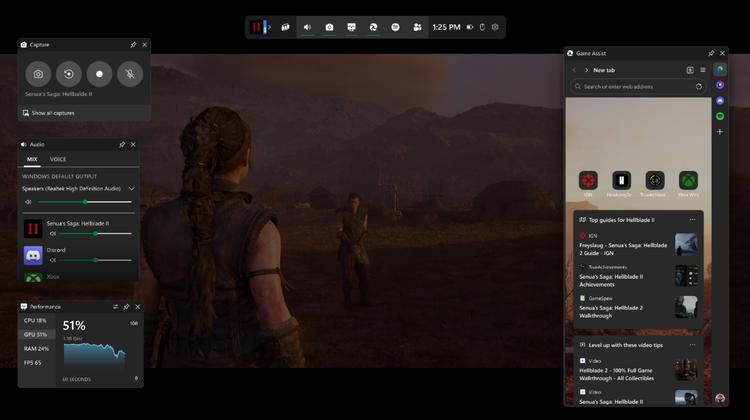 Microsoft Edge Game Assist, en spelwidget ...